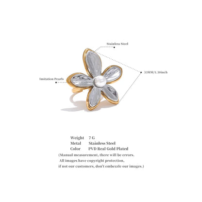 Silver Flower Ring