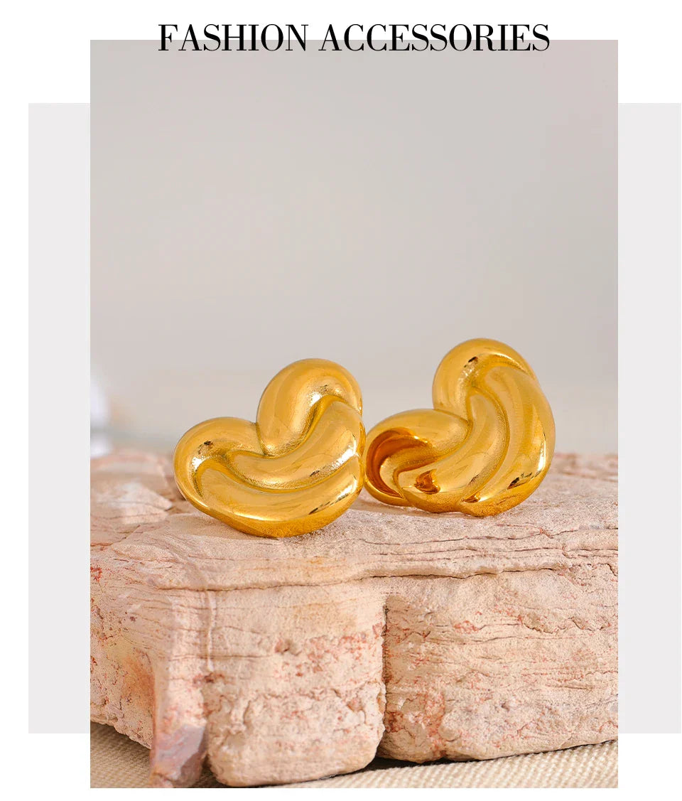 Heart studs