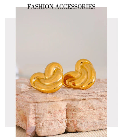 Heart studs