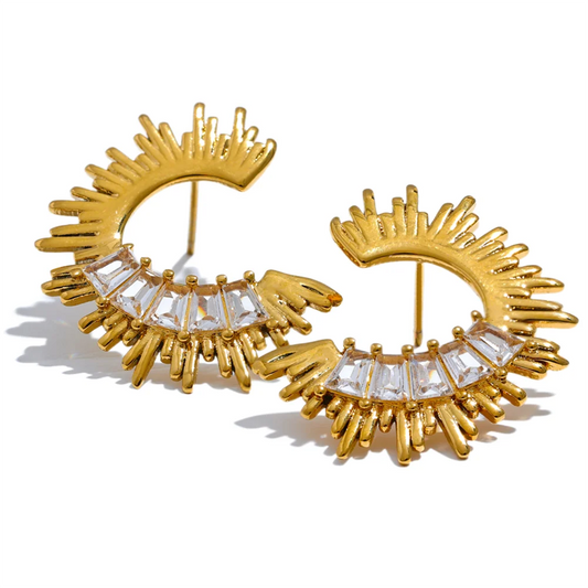 Sun Stud Earrings