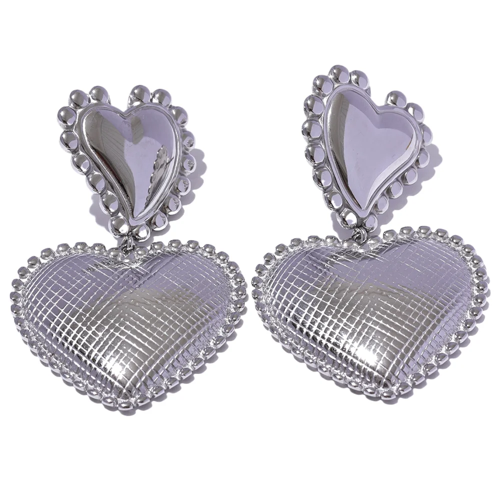 Pearl Heart Earrings