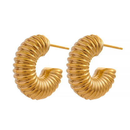 Chunky Textured Drop Earrings