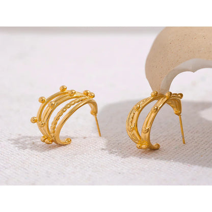 Bold Textured Earrings