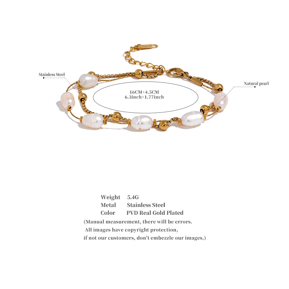 Gold Bracelet With Beads
