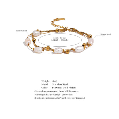 Gold Bracelet With Beads
