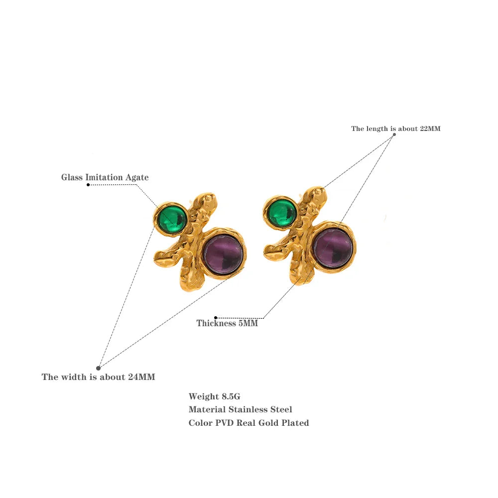 Colorful Stud Earrings