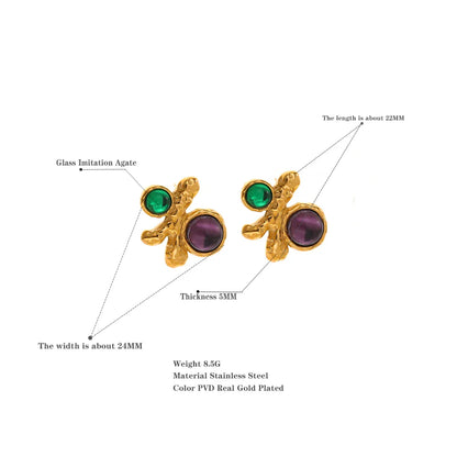 Colorful Stud Earrings