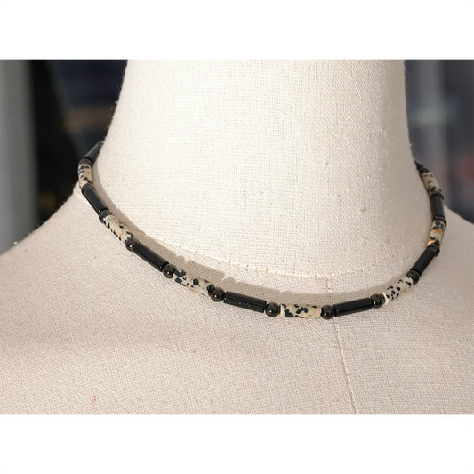 Black Bead Necklace