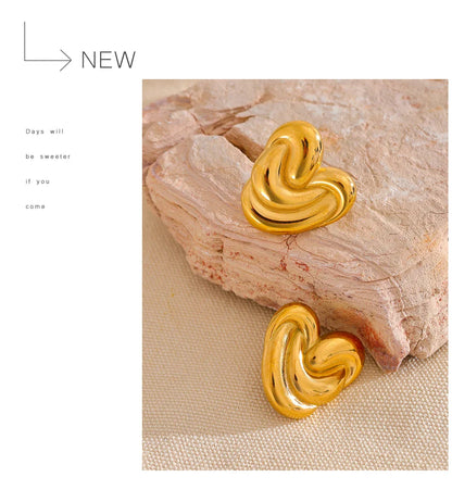 Heart studs