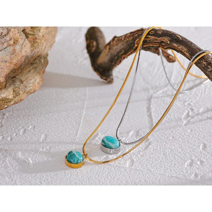 Blue Stone Necklace