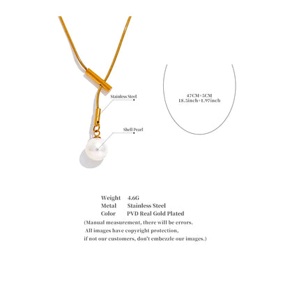 Drop Necklace Pearl