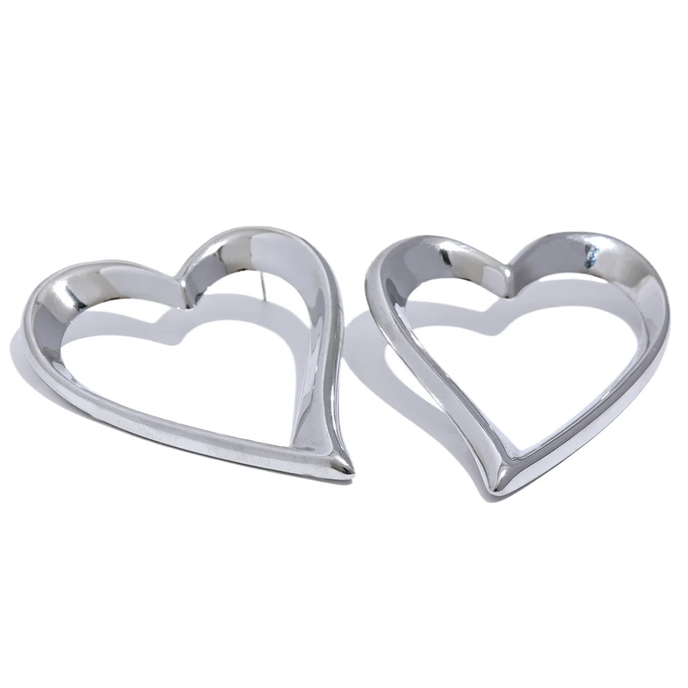 Gold Stud Earrings Heart