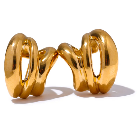 C-Shape Statement Earrings