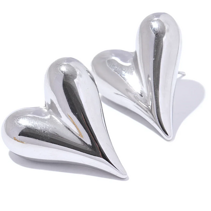 Heart Stud Earrings