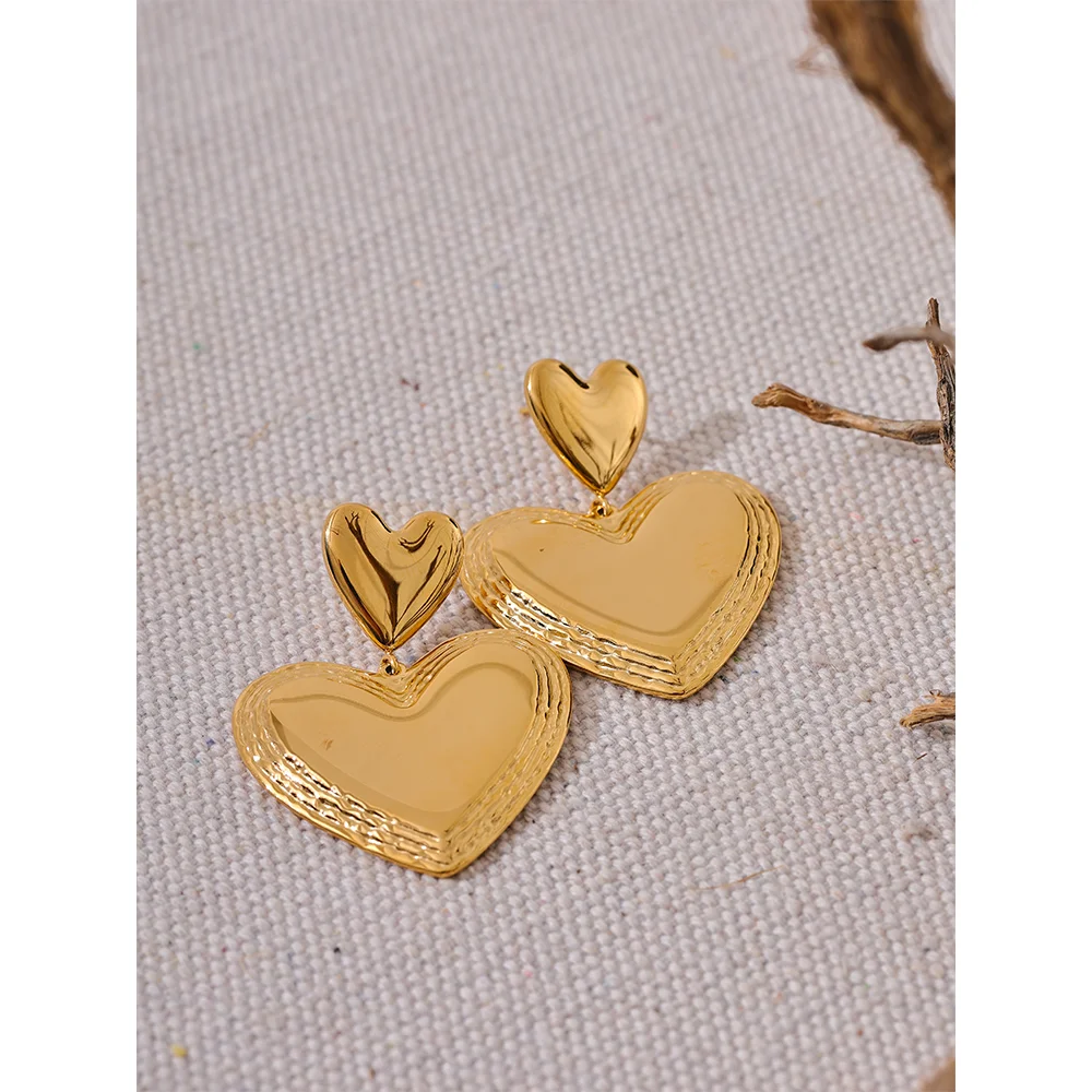 Heart Dangle Earrings