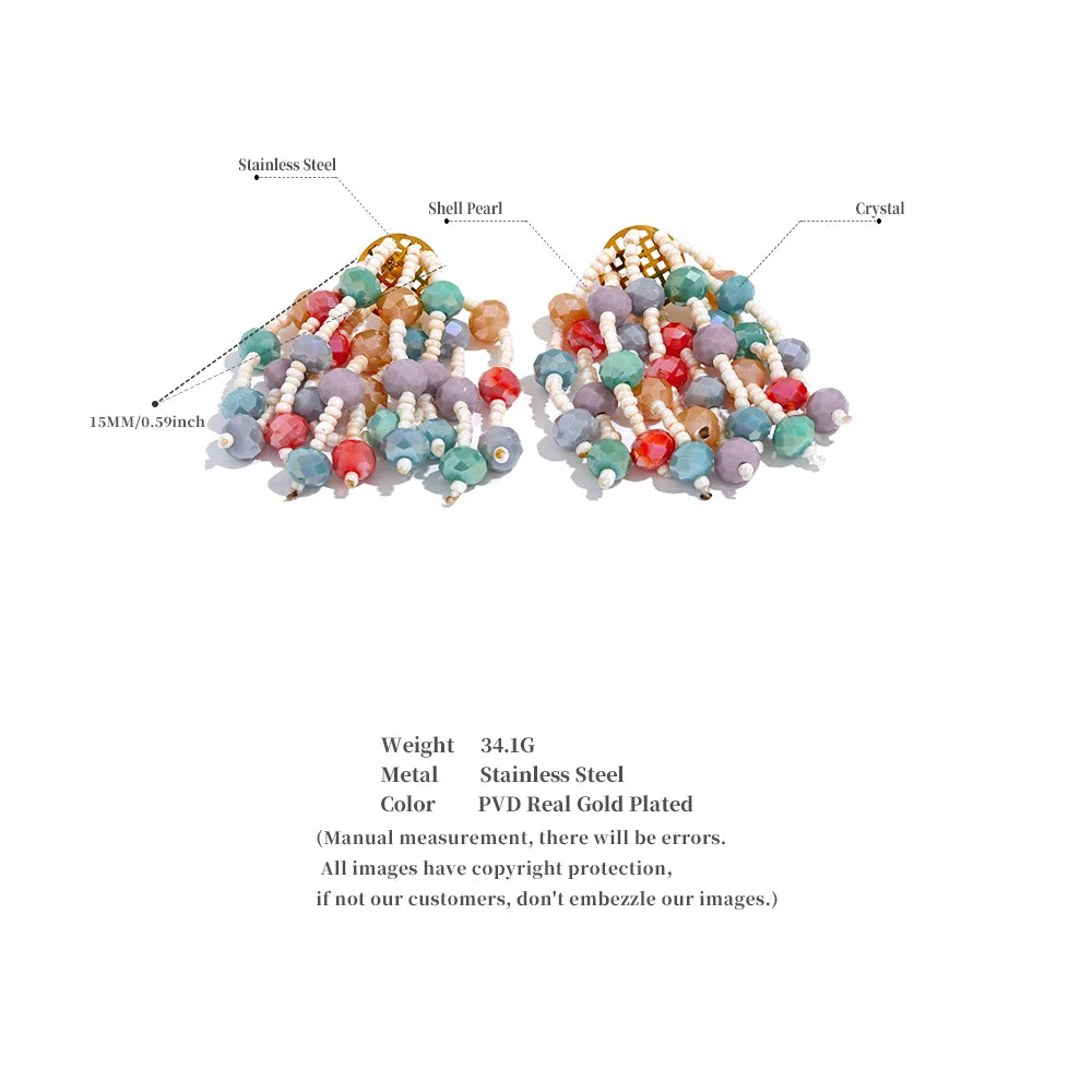 Bicone 6mm Beads Earrings