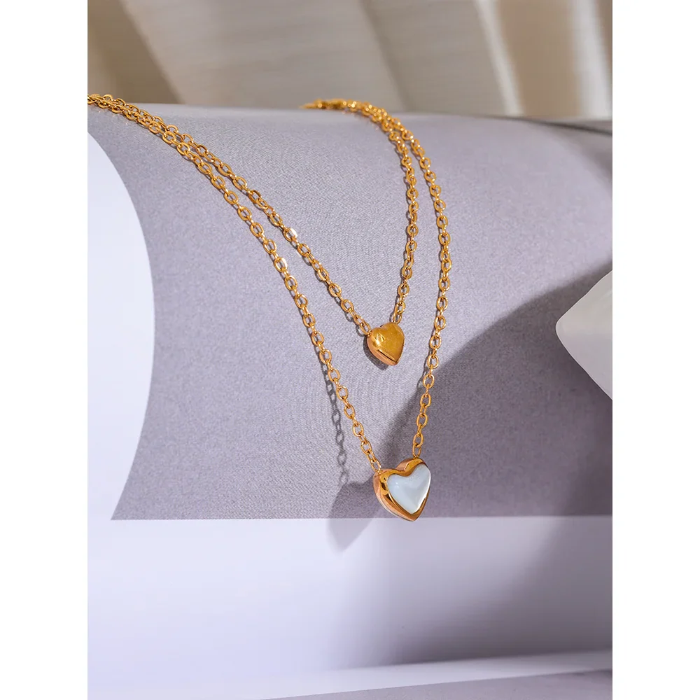 Double Heart Necklace