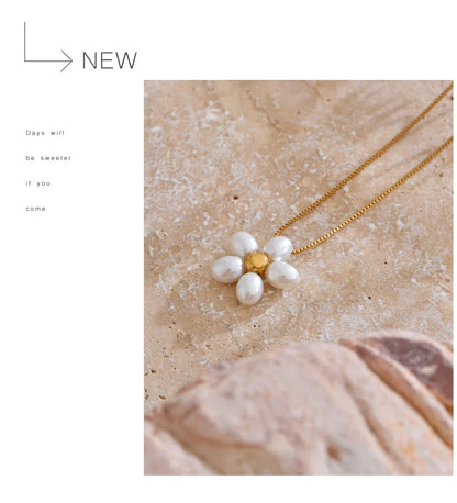 Gold Flower Pendant