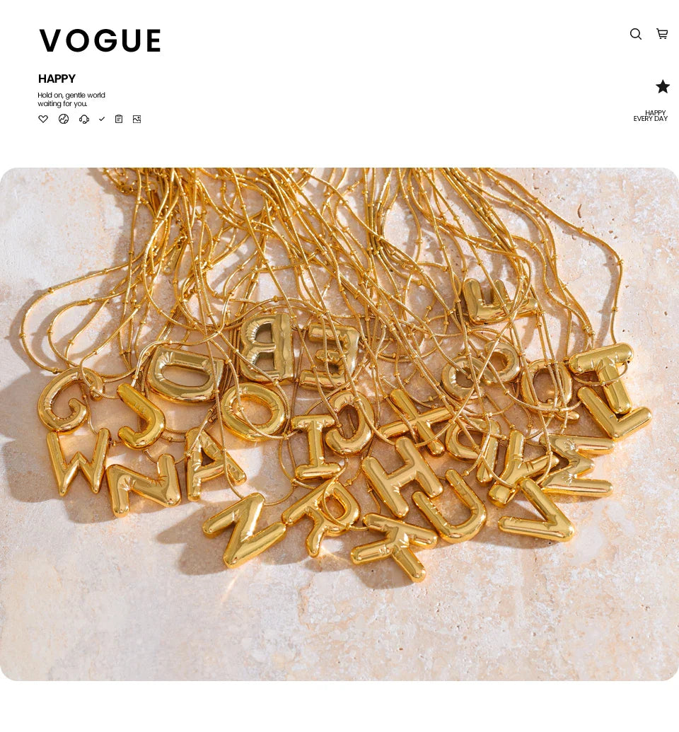 Gold Initial Pendant