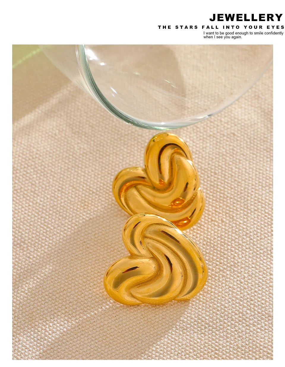 Heart studs