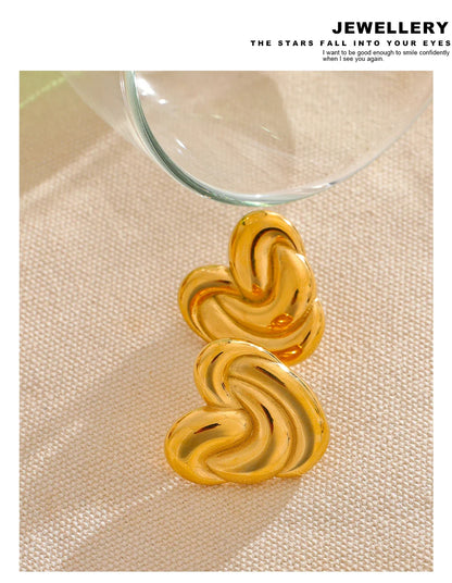 Heart studs