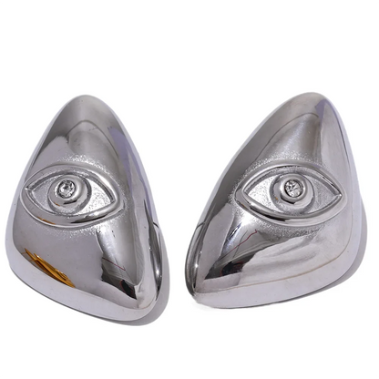 Eye Triangle Stud Earrings