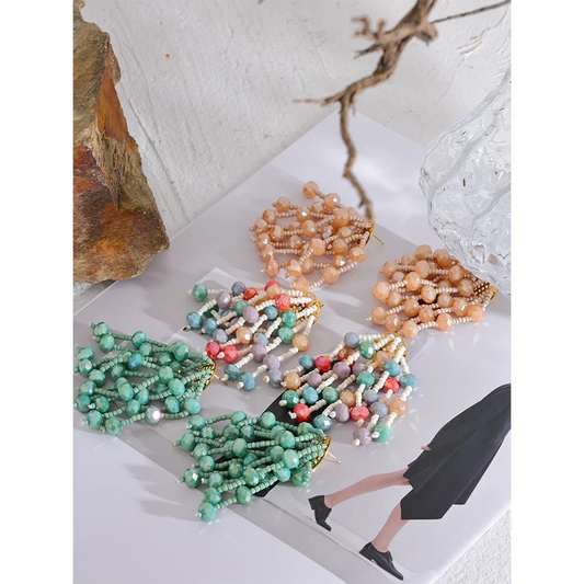 Bicone 6mm Beads Earrings