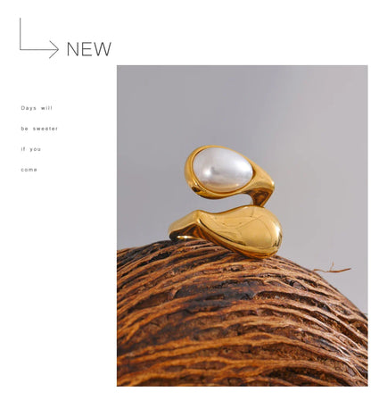 Pearl Gold Ring