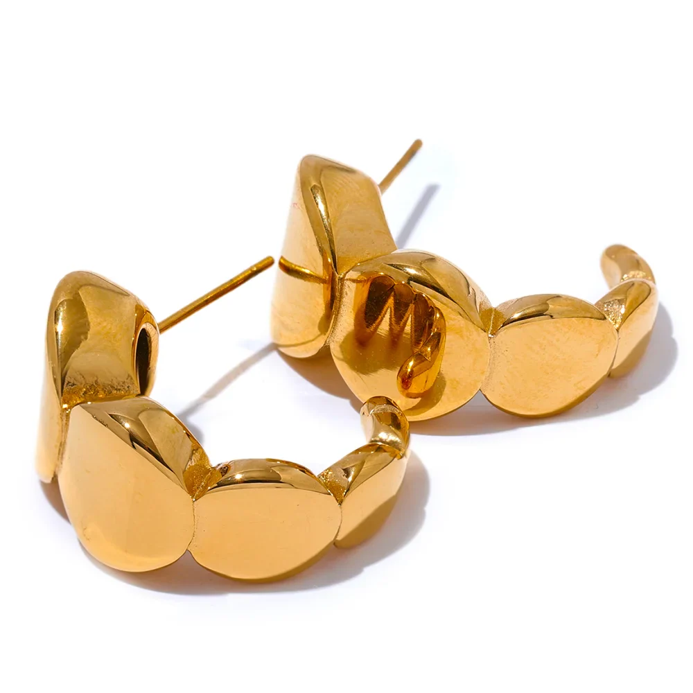 C-Shape Geometric Earrings