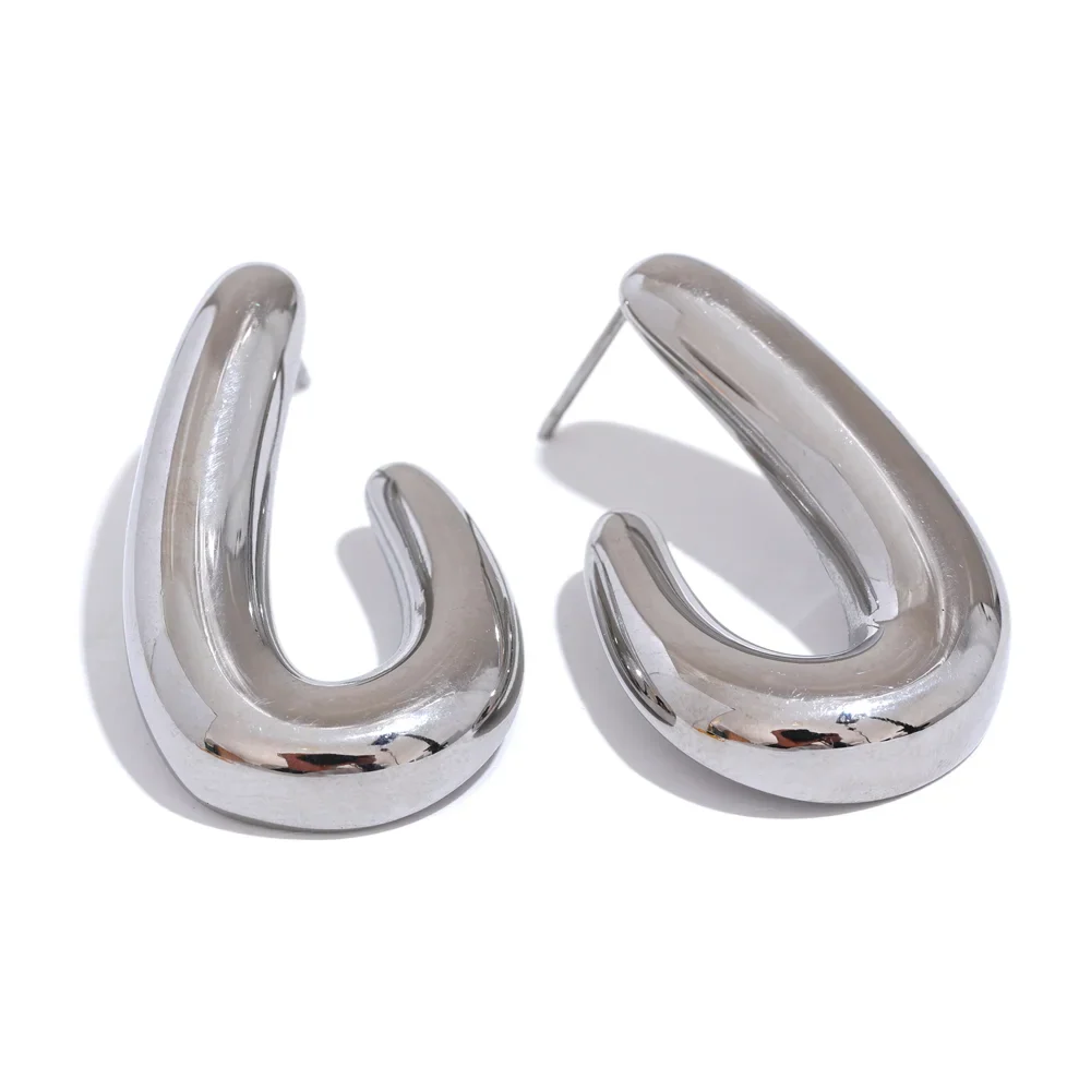 Geometric Textured Stud Earrings