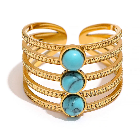 Blue stone ring
