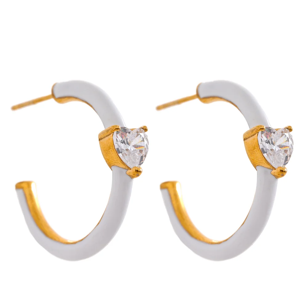 Heart Hoop Earrings