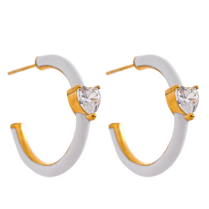 Heart Hoop Earrings