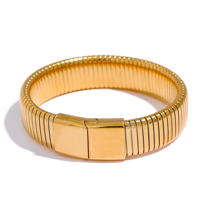 Wide Cuban Chain Bracelet