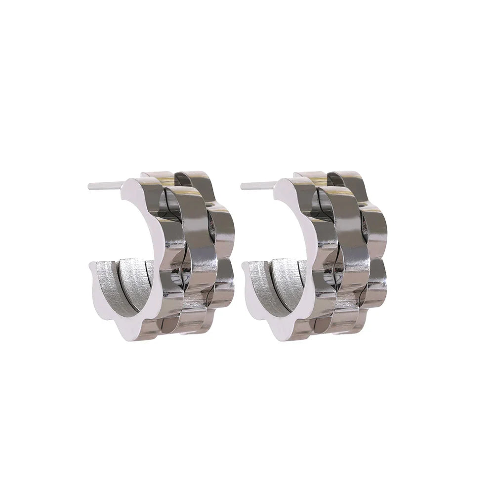 Texture Geometric Earrings