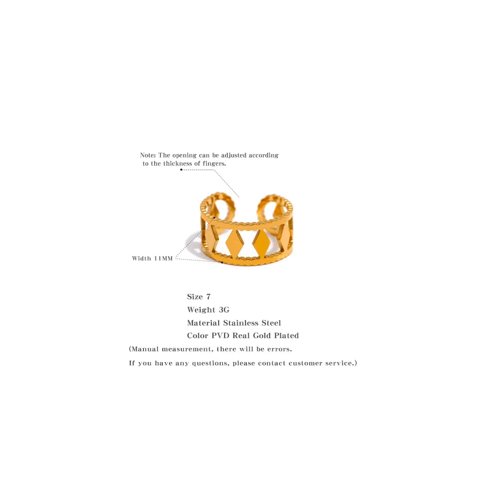 Rhombus engagement ring