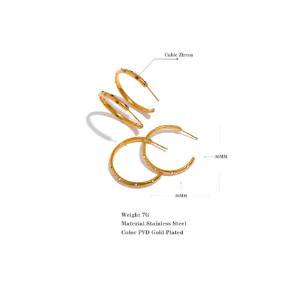 Big round earrings