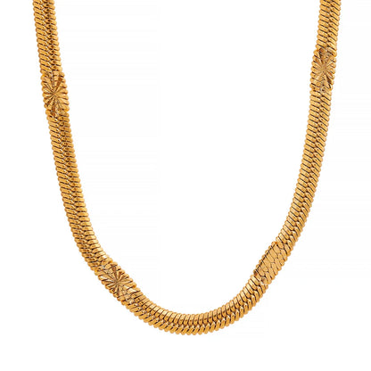 Flat Snake Chain Jewelry Set