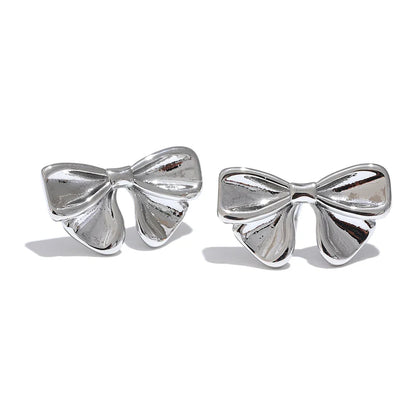 Waterproof Bow Knot Stud Earrings
