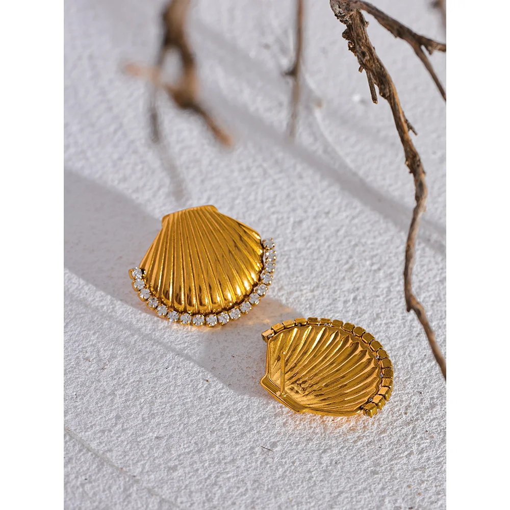 New Shell Stud Earrings