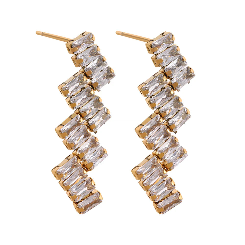 Luxury Zircon Drop Earrings