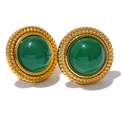 Stud earrings stone