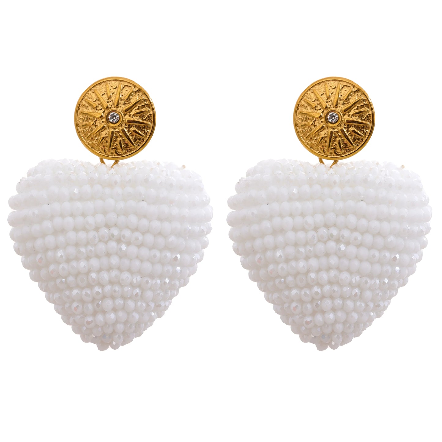 Candy Crystal Heart Earrings