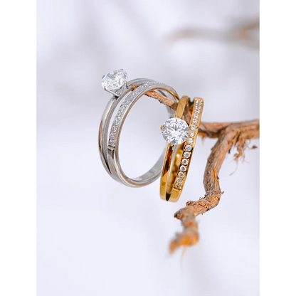 cubic zirconia engagement ring