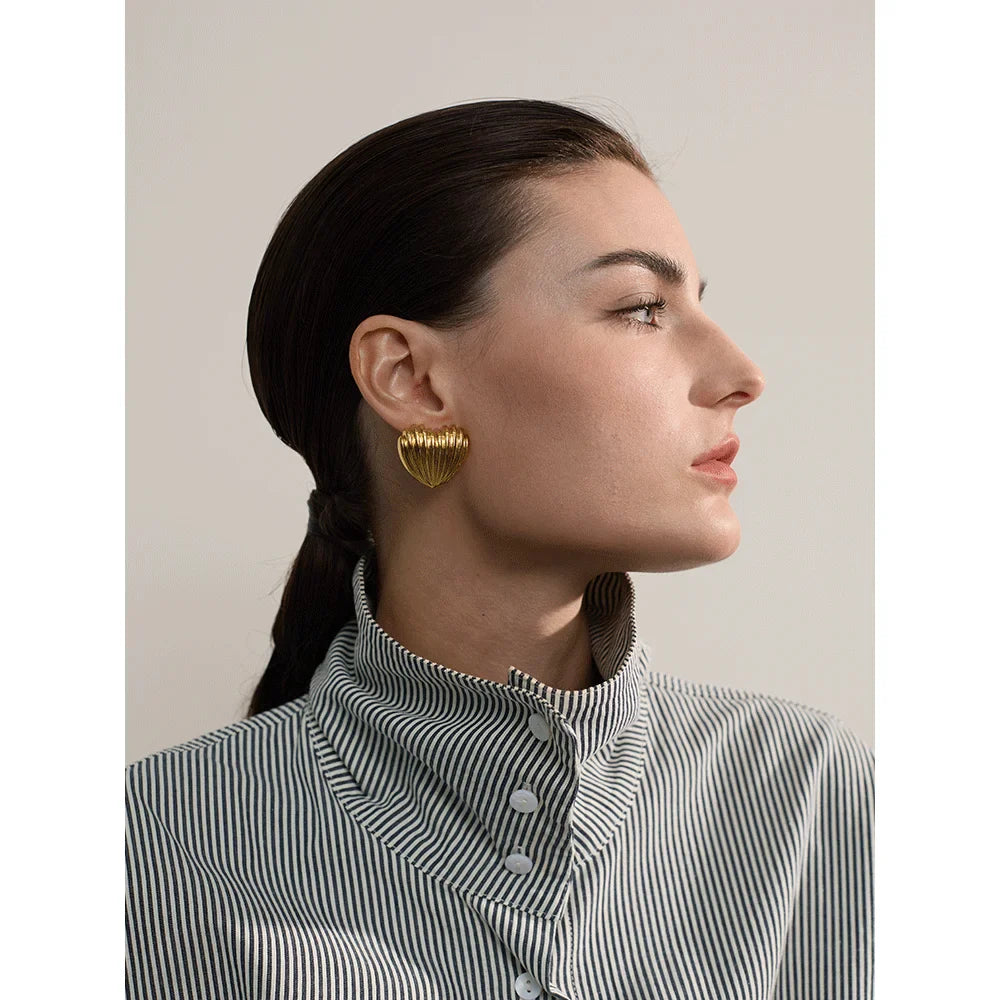 Heart Stud Earrings