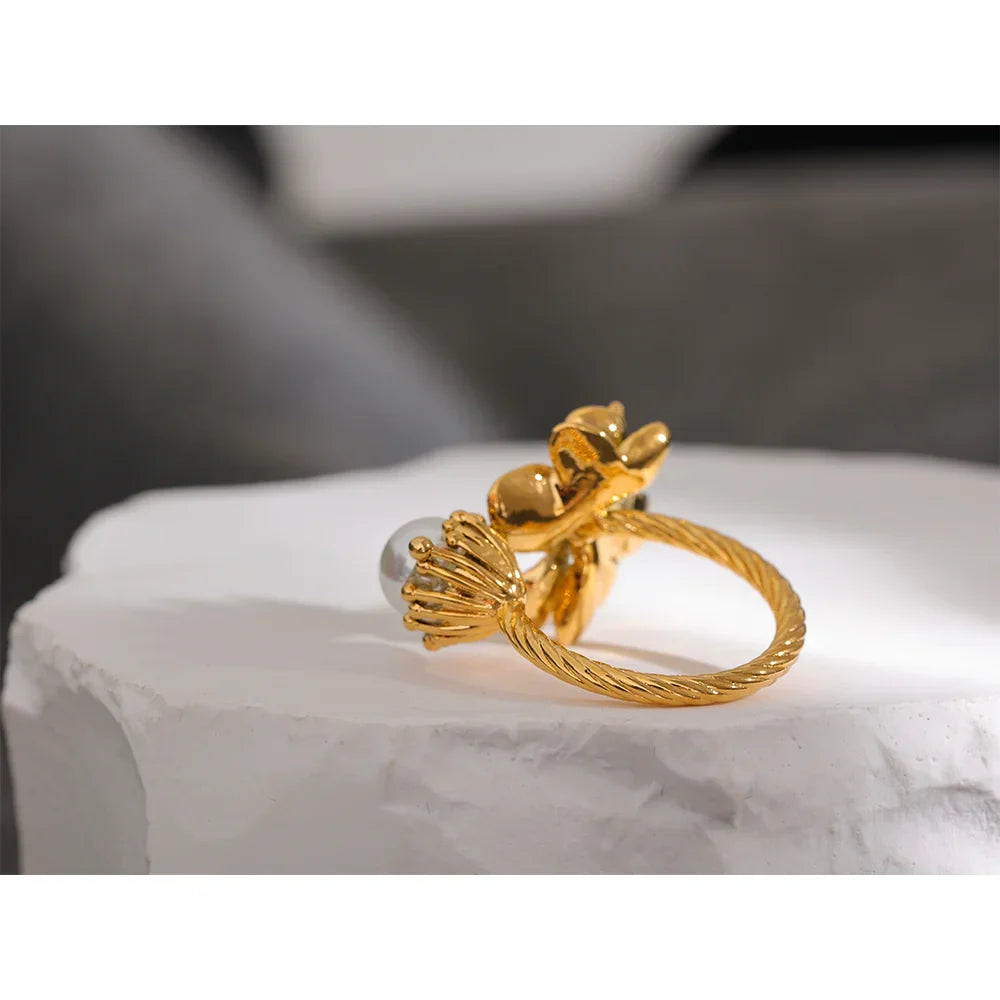Flower Gold Ring