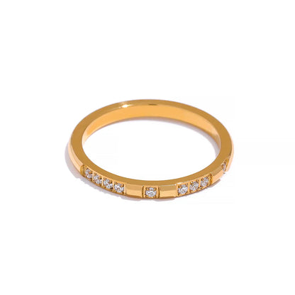 Golden Finger Thin Exquisite Rings