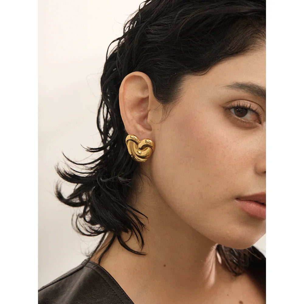Heart studs