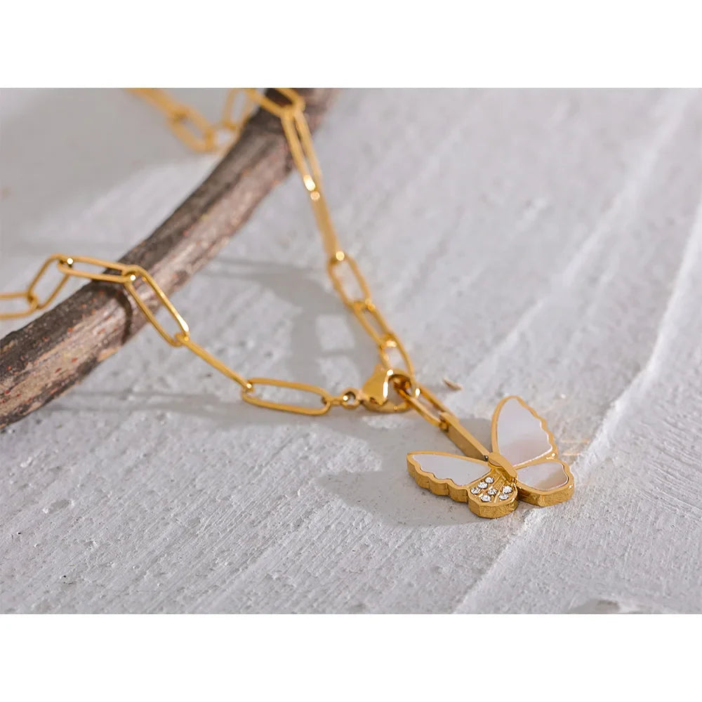 Gold Butterfly Necklace