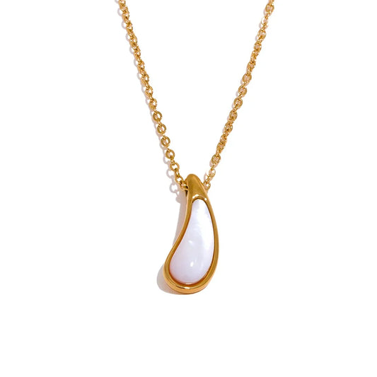 Teardrop Gold Necklace